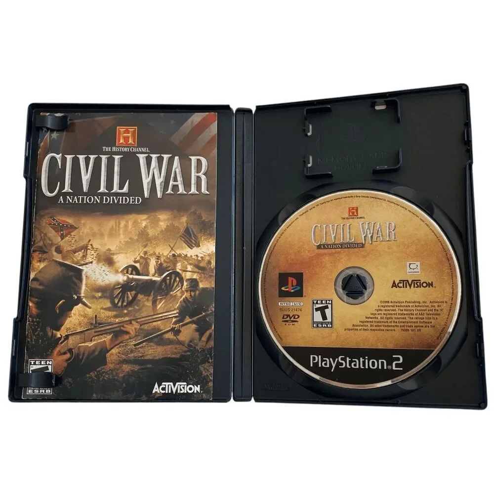 Civil War‎ A Nation Divided PS2 Sony PlayStation 2 CIB Complete & TESTED